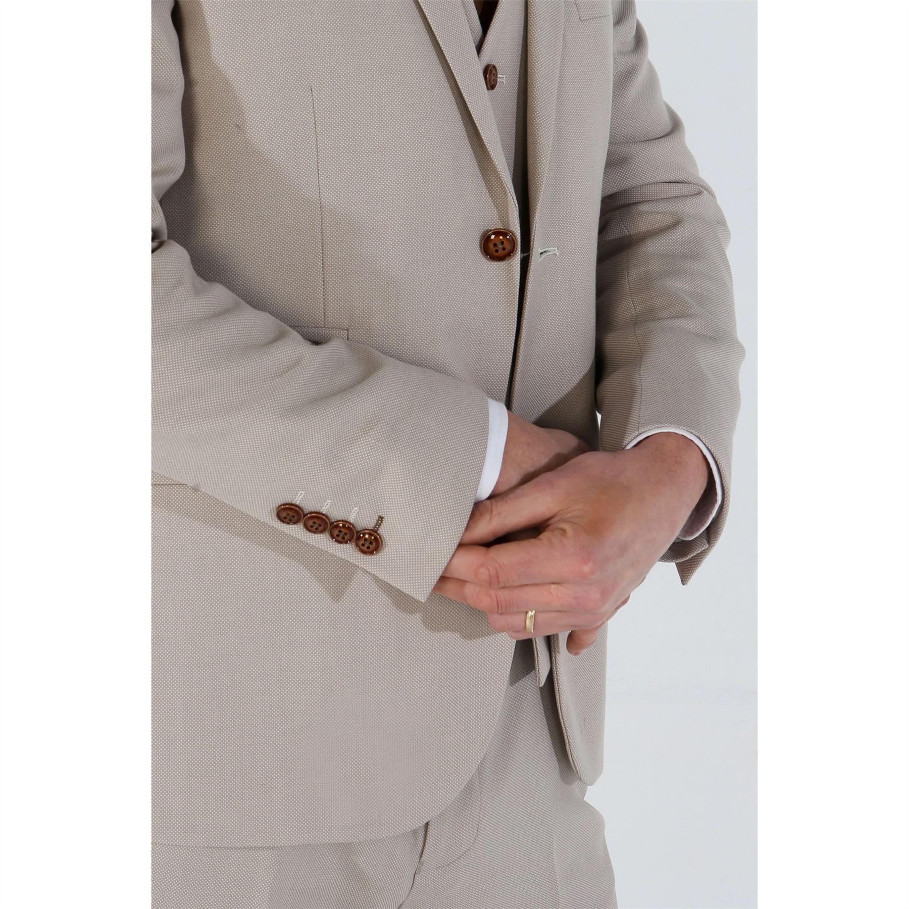Birdseye Tailored Sport Coat – Stone 48R