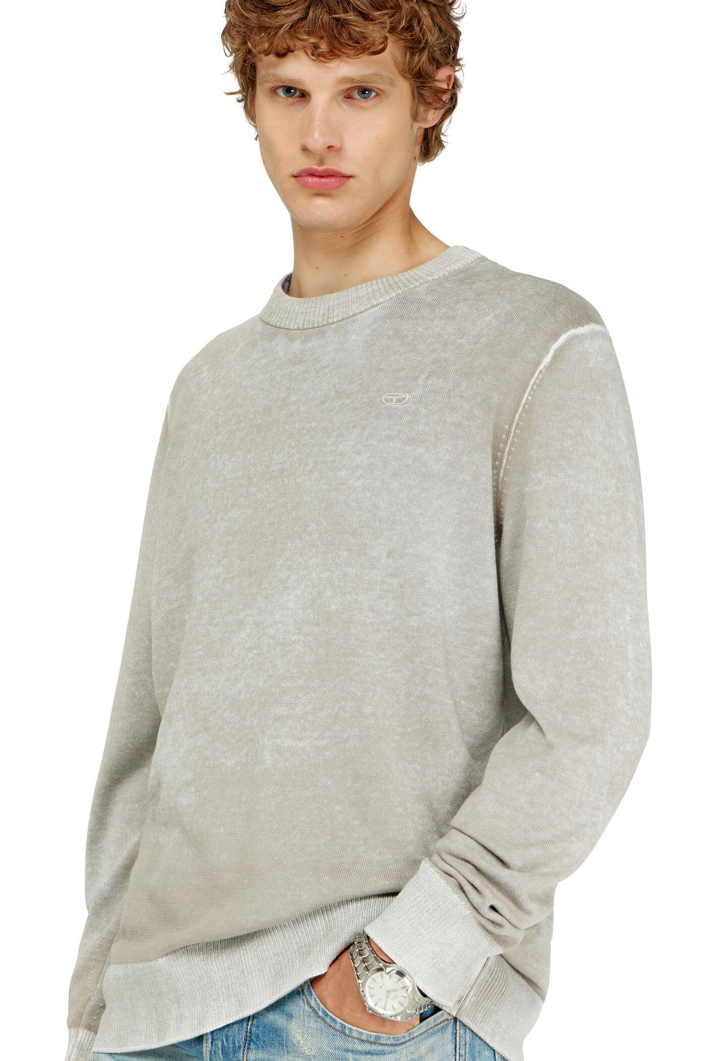 Diesel K-Laurent Knitwear Light Grey