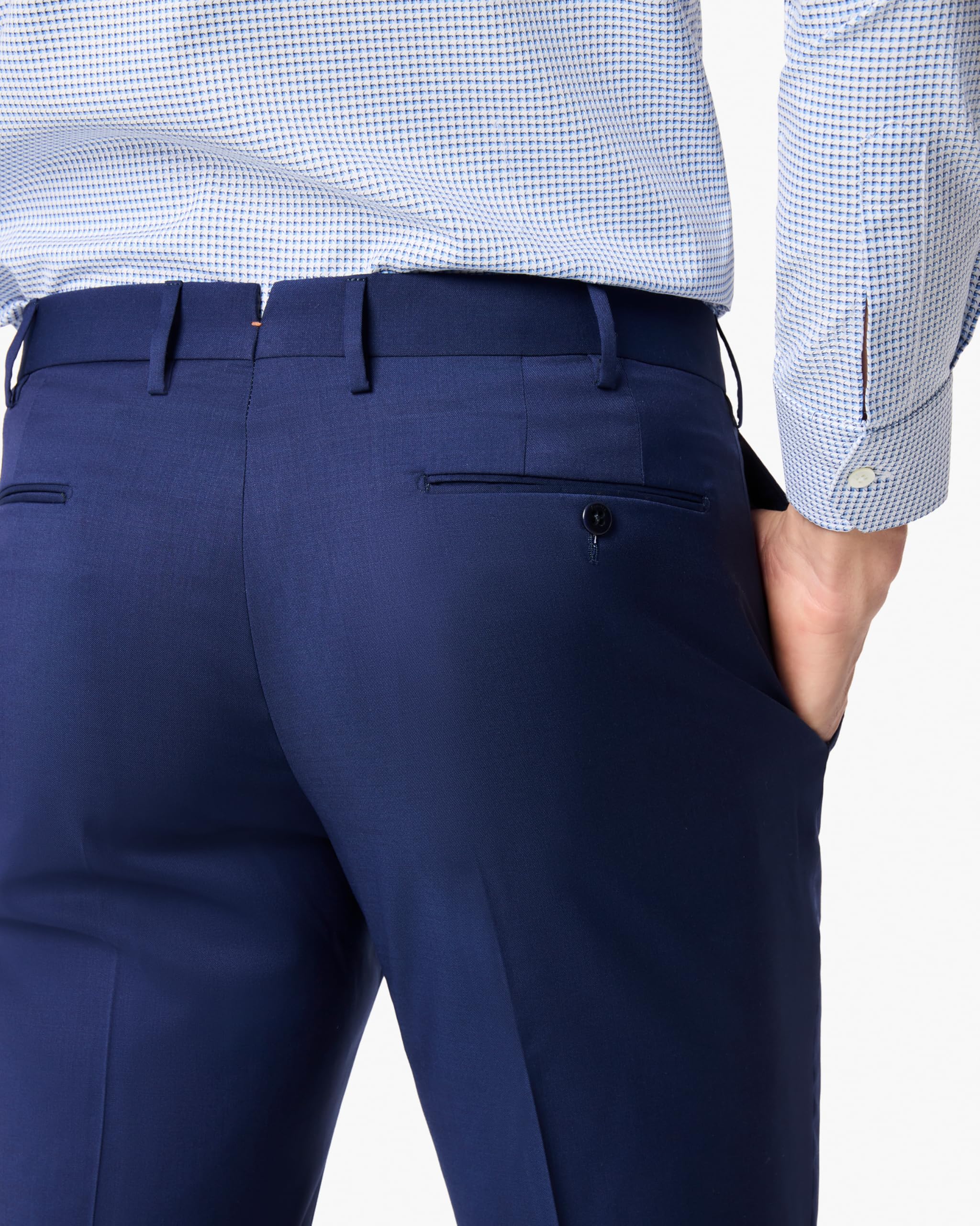 Italian Wool Dress Pants – Dark Blue 34W